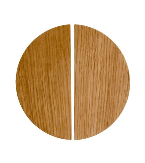 Maniglia per mobile semicircolare in legno