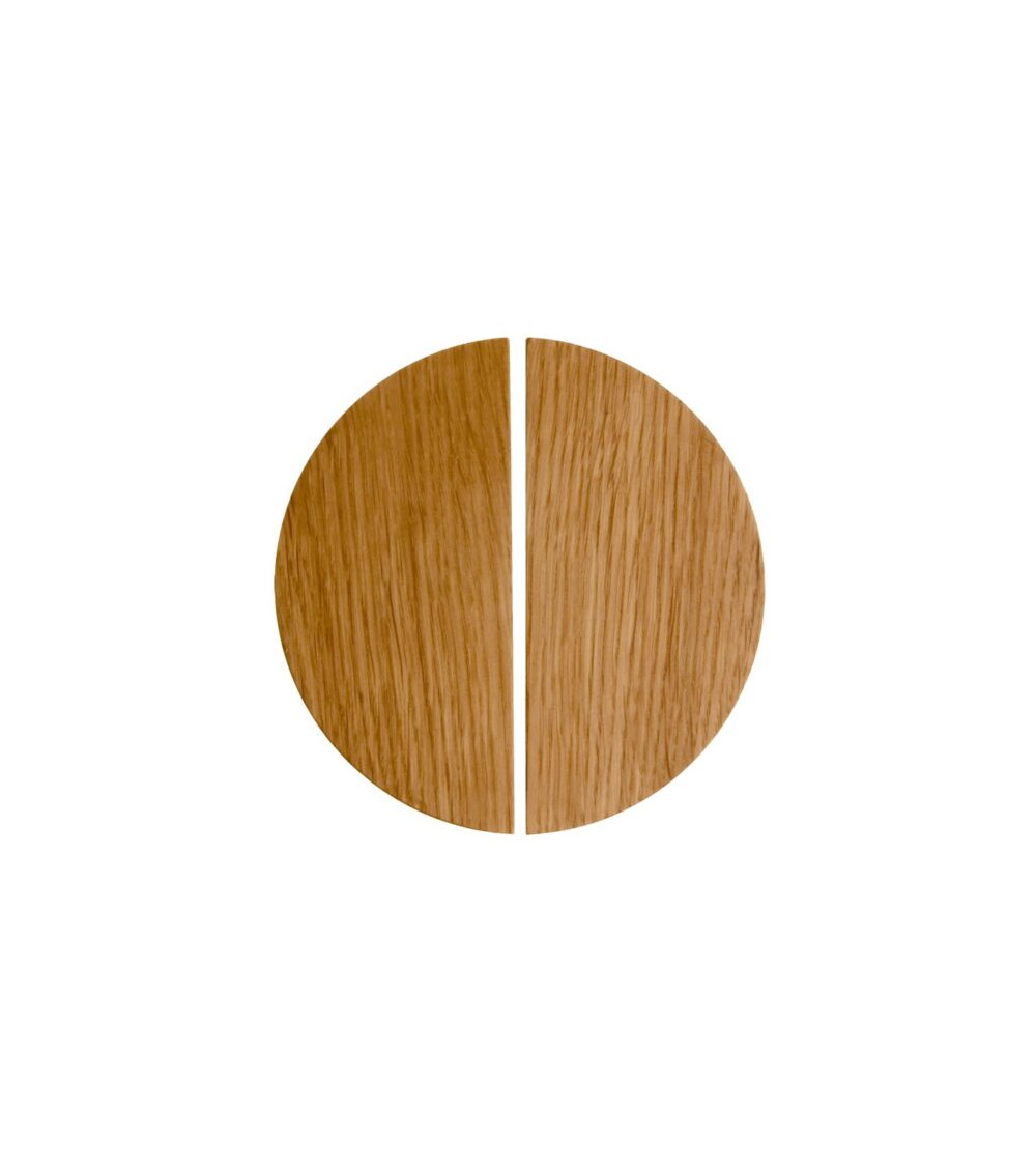 Maniglia per mobile semicircolare in legno