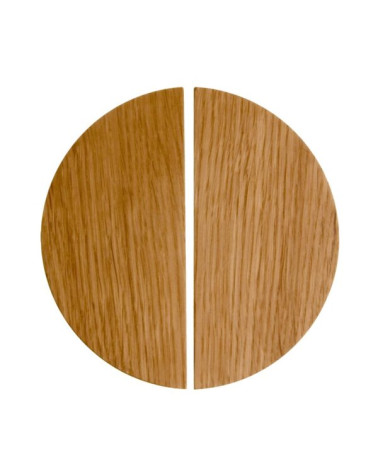 Maniglia per mobile semicircolare in legno