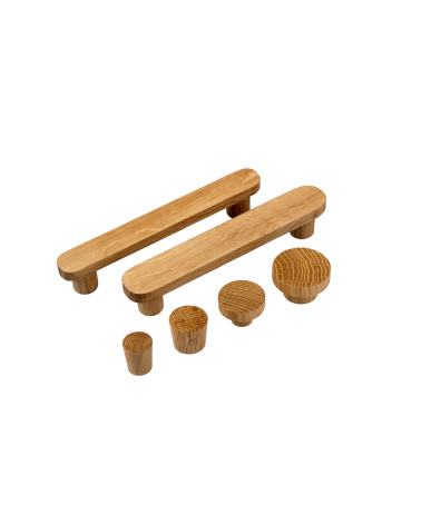 Maniglia per mobile Basic allungata in legno