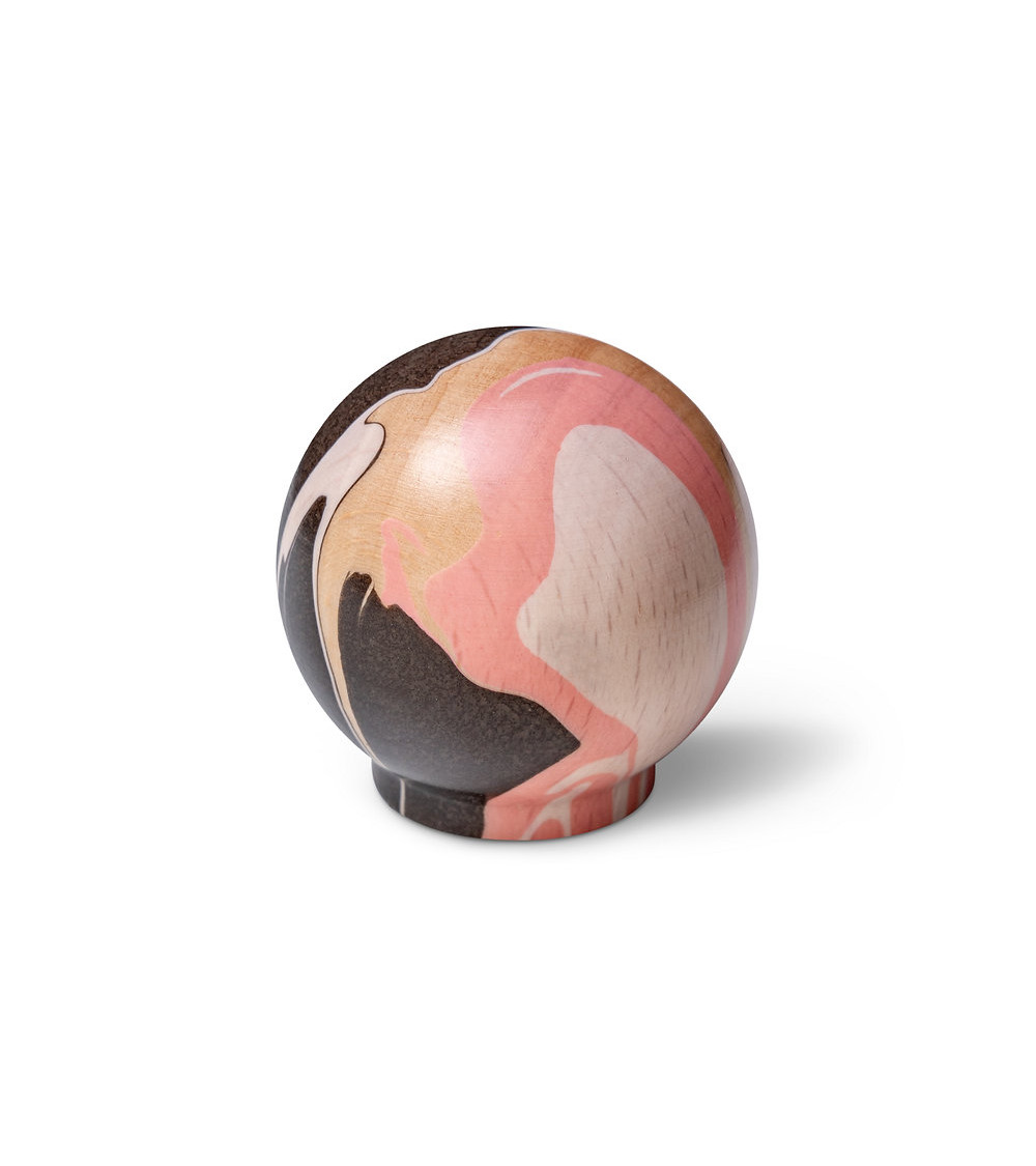 Pomello per mobile in legno di faggio Rosa