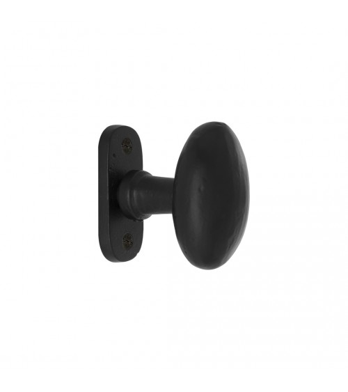Pomello porta retrò - industriale in ferro 1020 ovale - maniglia design