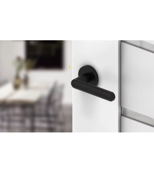 Maniglia per porta ICONE rotonda nera opaca