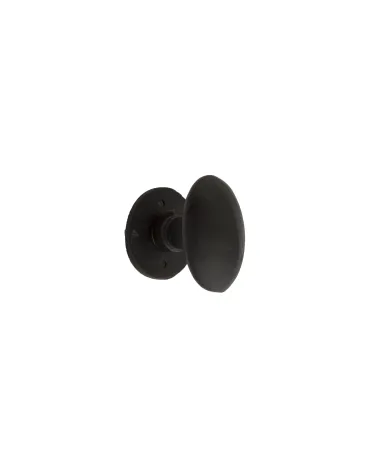 Pomello per porta retrò - industriale in ferro 1018 rotondo - maniglia design