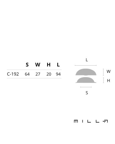 Maniglia per mobile ASHEMA con dimensioni