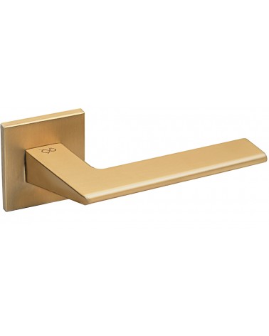 Maniglia per porta moderna su placca quadrata Shark in zamak - maniglia design