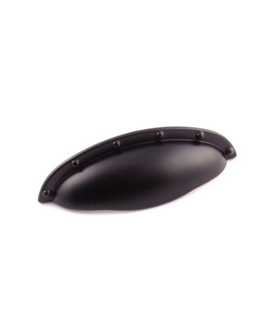 Maniglia per mobile nero opaco ASHEMA maniglia design vista ravvicinata