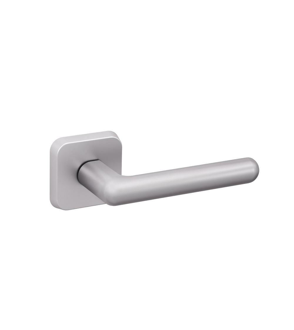 Maniglia per porta NOX in cromo satinato design