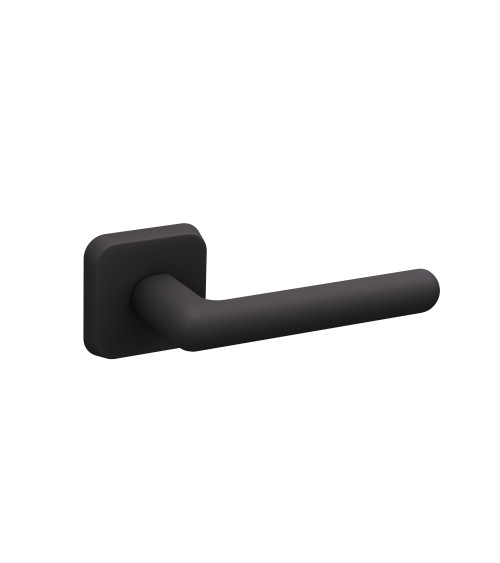 Maniglia per porta NOX nera opaca quadrata design