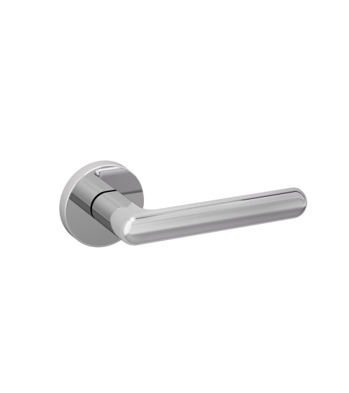 Maniglia per porta NOX in cromo lucido ferramenta design