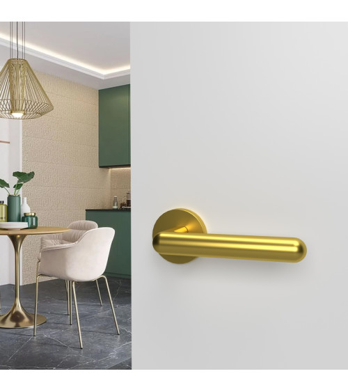 Maniglia per porta oro lucido NOX ferramenta design