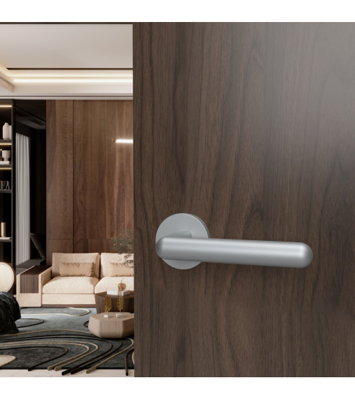 Maniglia per porta cromo satinato NOX ferramenta design