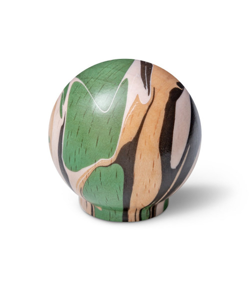Pomolo per mobile in legno di faggio Verde ricco