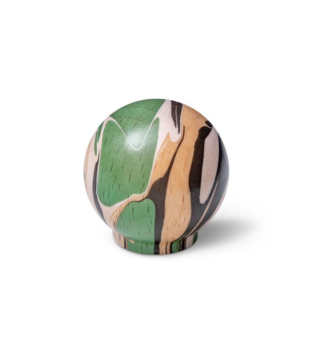 Pomolo per mobile in legno di faggio Verde ricco