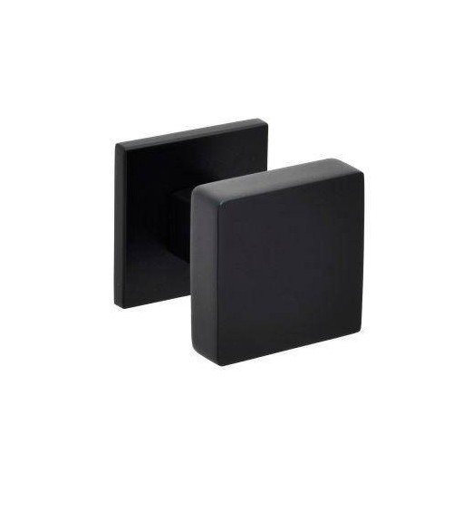 Pomolo quadrato per porta di colore nero