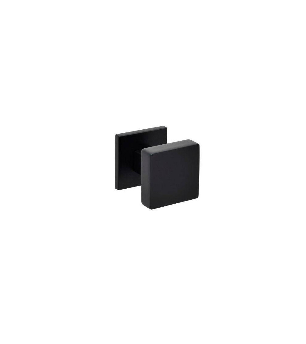 Pomolo quadrato per porta di colore nero