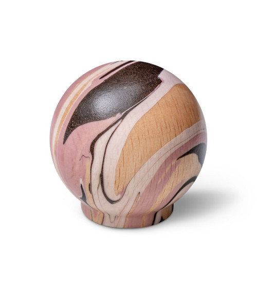 Pomello per mobile in legno di faggio Lilla
