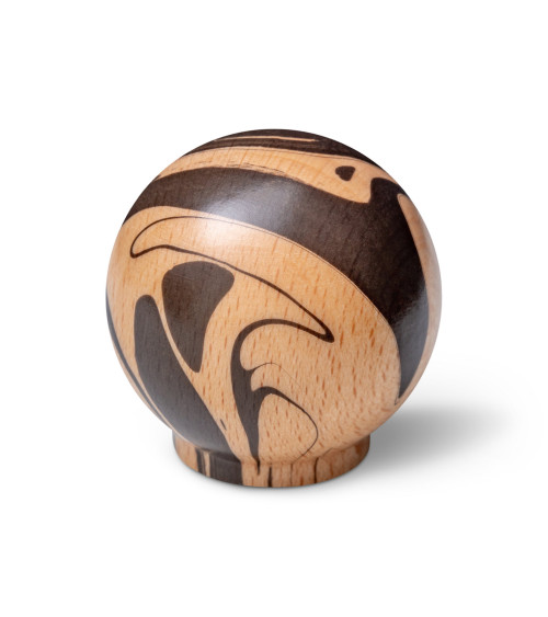 Pomello per mobile in legno di faggio Americano