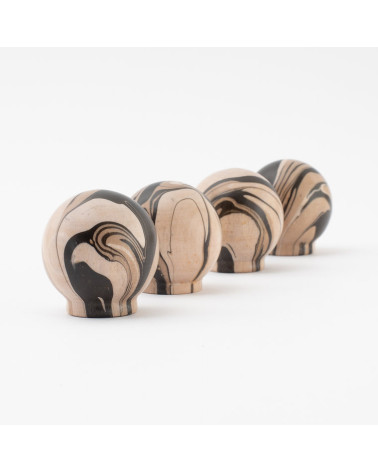 Pomello per mobile in legno di faggio Espresso