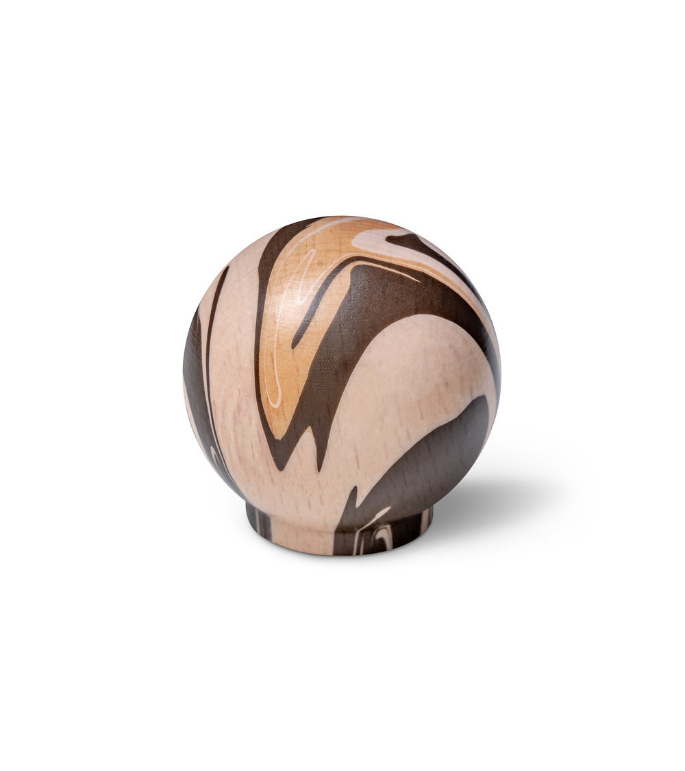 Pomello per mobile in legno di faggio Espresso
