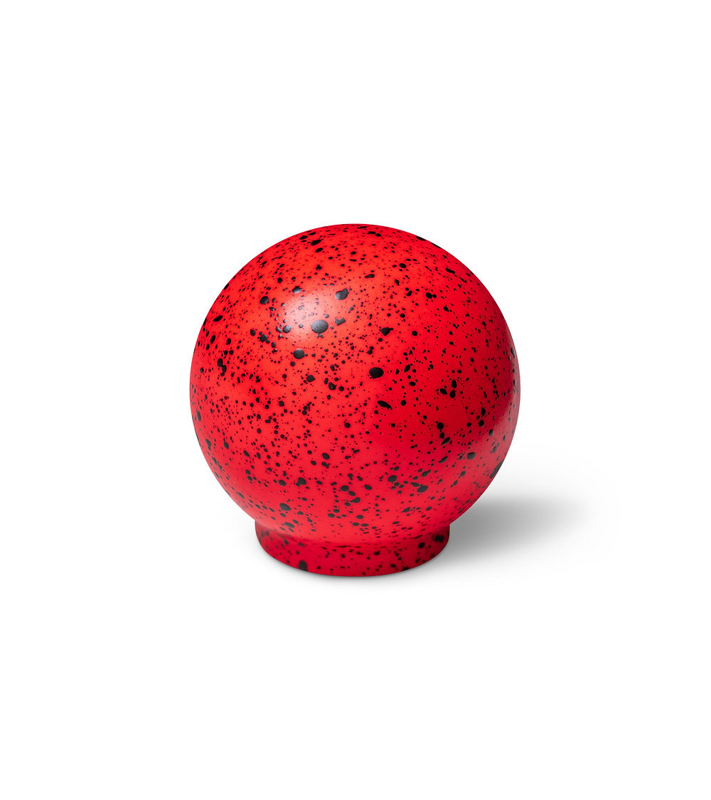 Pomello per mobile in legno di faggio Rosso Mélange