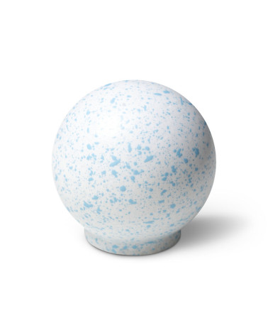 Pomello per mobile in legno di faggio Bianco e blu chiaro Misto