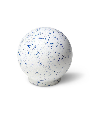 Pomello per mobile in legno di faggio Bianco e blu Misto