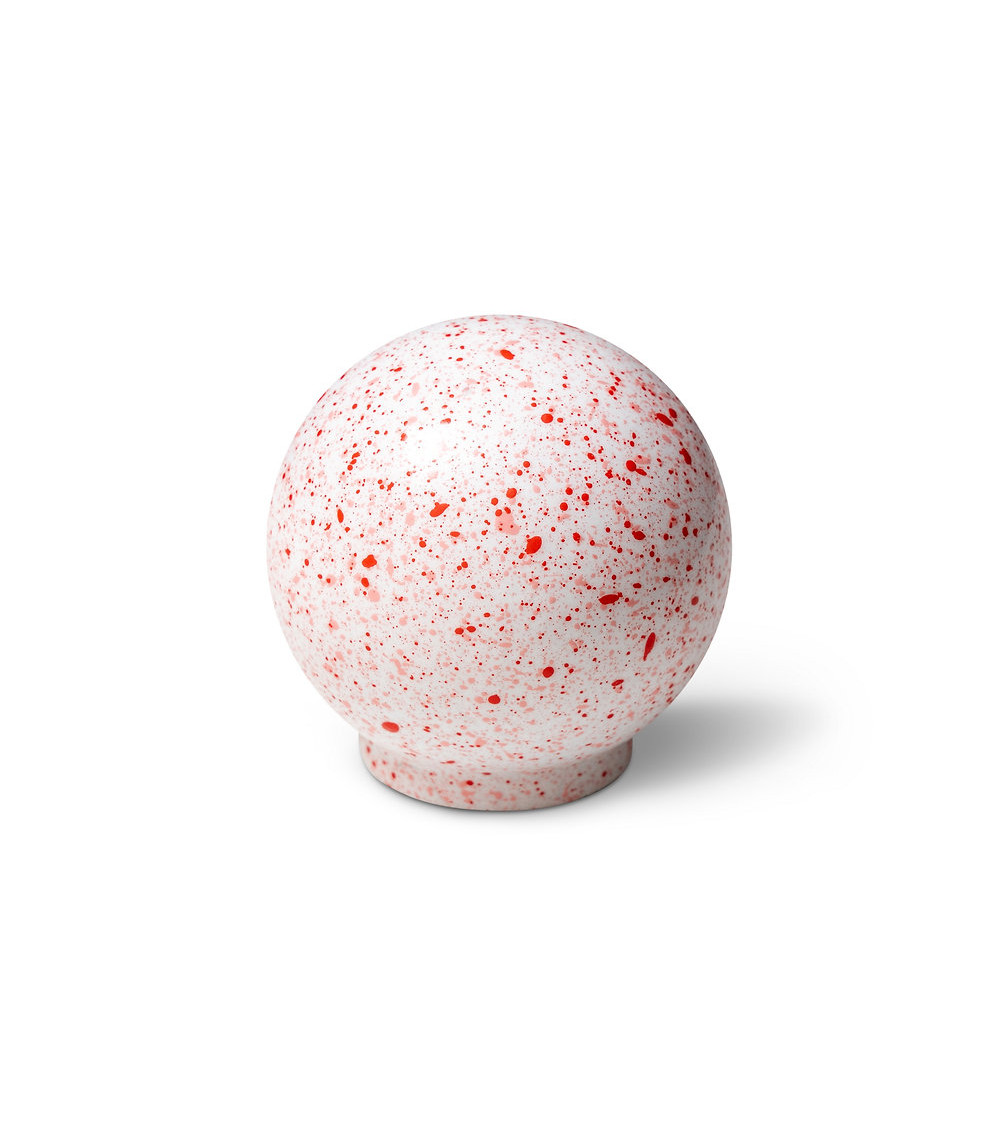 Pomello per mobile in legno di faggio Mousse aux framboises Misto per Bianco