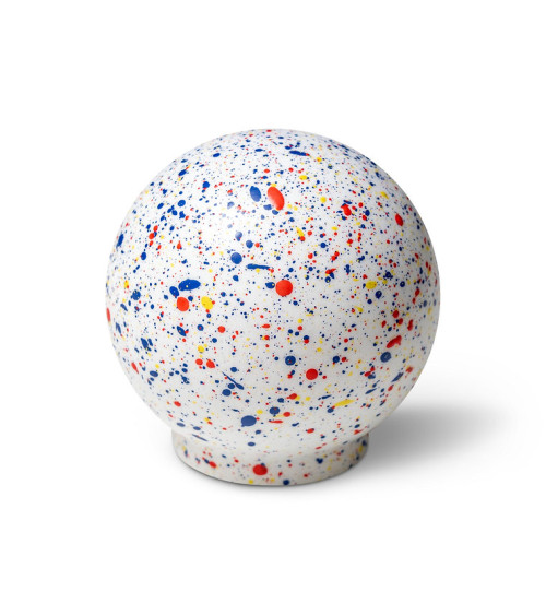 Pomello per mobile in legno di faggio F.T.P. Misto - bianco blu giallo rosso