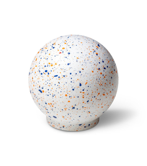 Pomello per mobile in legno di faggio Misto - Bianco blu arancione