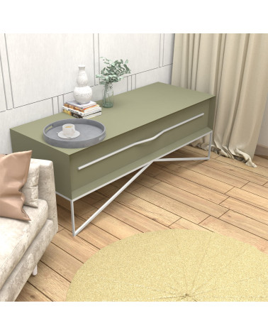 Maniglia per mobile APRO anodizzata naturale design montata su un mobile