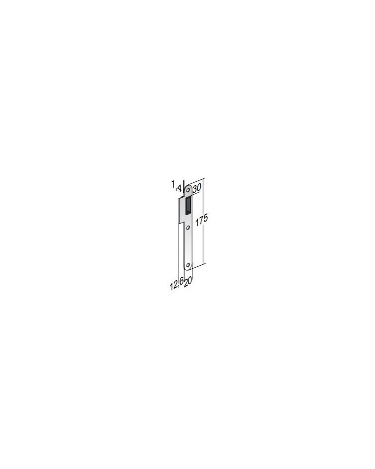 Scrocco per serratura magnetica CLE L / WC - maniglia design