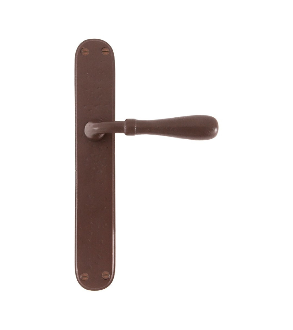 Maniglia per porta su placca in ferro 1200 - maniglia design