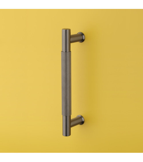 Maniglia di tiro semplice con texture per porta 1770 finitura antracite maniglia design