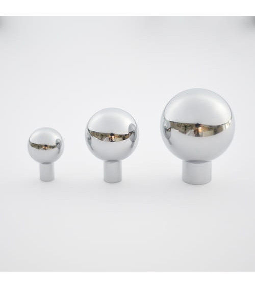 Pomello per mobile a sfera in ottone nichel