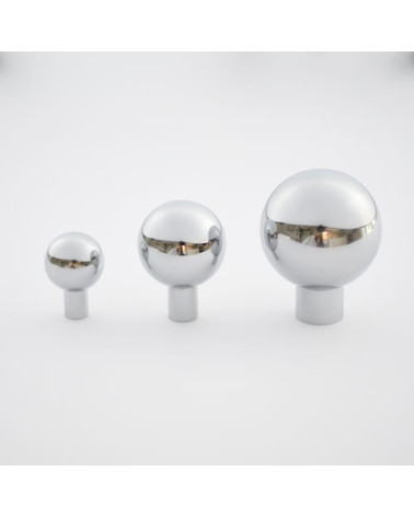 Pomello per mobile a sfera in ottone nichel