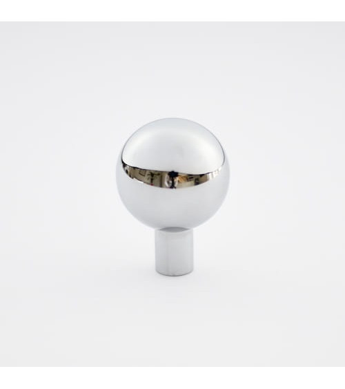 Pomello per mobile a sfera in ottone nichel