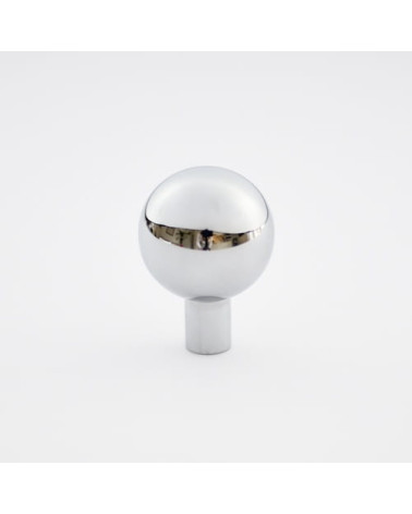Pomello per mobile a sfera in ottone nichel