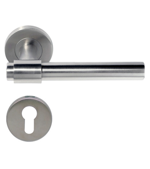 Maniglia per porta IRATY inox spazzolato opaco, Grado 3 uso intensivo