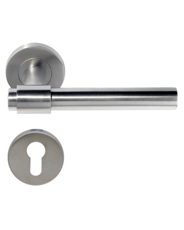 Maniglia per porta IRATY inox spazzolato opaco, Grado 3 uso intensivo
