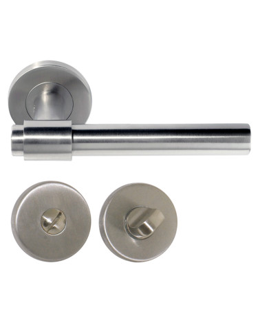 Maniglia per porta IRATY inox spazzolato opaco, Grado 3 uso intensivo