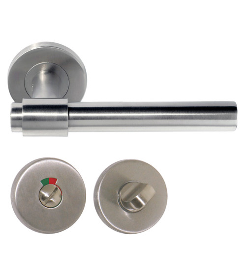 Maniglia per porta IRATY inox spazzolato opaco, Grado 3 uso intensivo