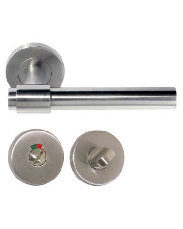 Maniglia per porta IRATY inox spazzolato opaco, Grado 3 uso intensivo