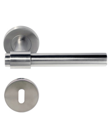 Maniglia per porta IRATY inox spazzolato opaco, Grado 3 uso intensivo