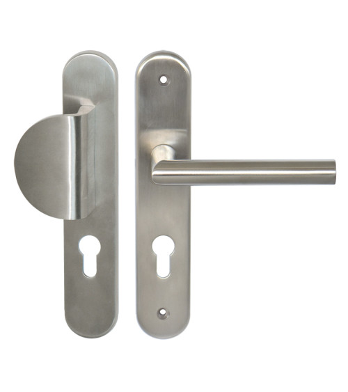 Set per porta palier Demi Lune / Altesse su placca inox cilindro