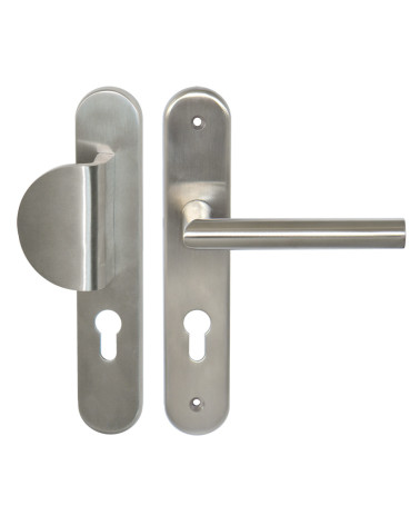 Set per porta palier Demi Lune / Altesse su placca inox cilindro