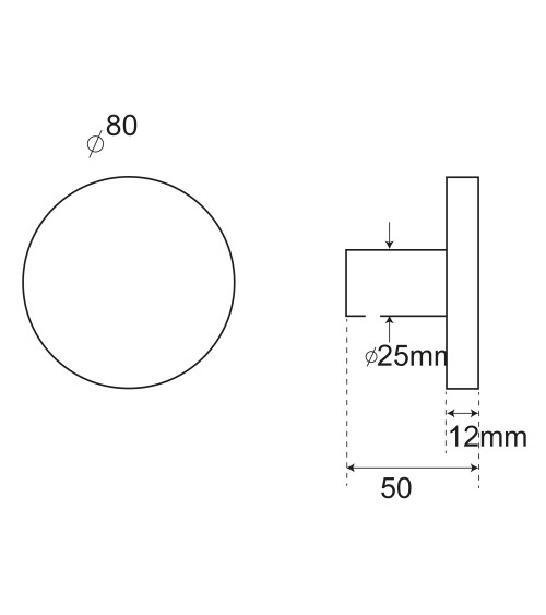 Appendiabiti rotondo alu Bronzo