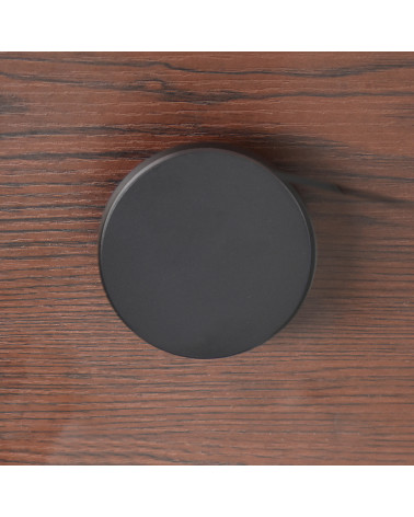 Appendiabiti da parete Rotondo Alluminio Nero