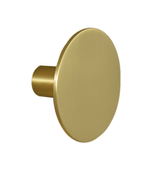Appendiabiti da parete a disco oro satinato D.80