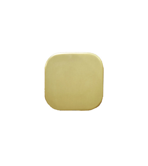 Appendiabiti da parete quadrato sottile in inox oro satinato D.60